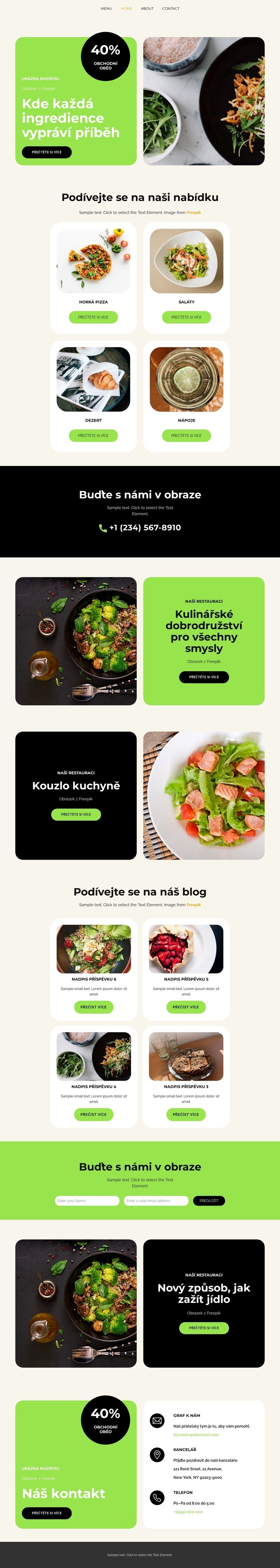 Vše přírodní Téma WordPress