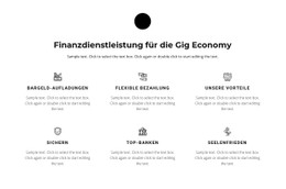 Sechs Arbeitsrichtungen CSS-Formularvorlage
