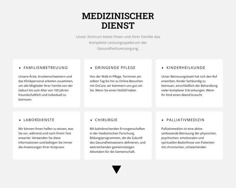 Medizinische Anweisungen CSS-Vorlage