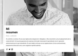 Currículum Del Gerente De Proyecto - Builder HTML