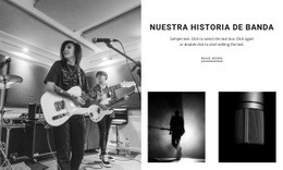 La Historia De Nuestra Banda De Jazz: Maqueta De Sitio Web Definitiva