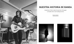 La Historia De Nuestra Banda De Jazz: Plantilla De Sitio Web Joomla