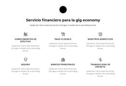 Seis Direcciones De Trabajo - Plantilla De Página De Destino