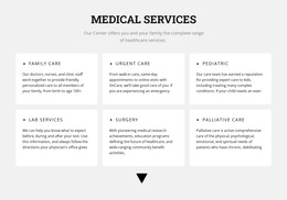 Medical Directions - HTML Page Template