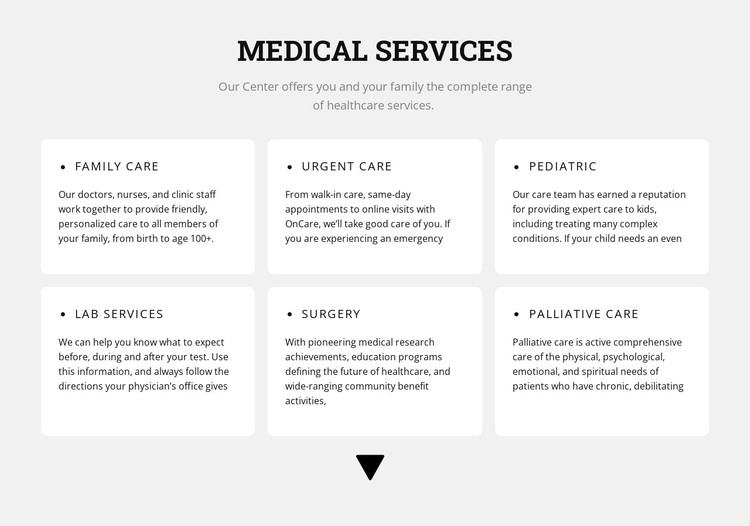 Medical directions HTML Template