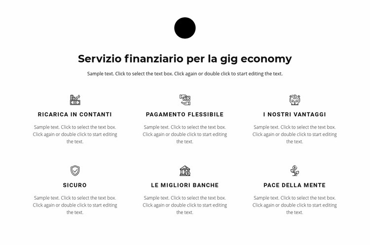 Sei direzioni di lavoro Costruttore di siti web HTML