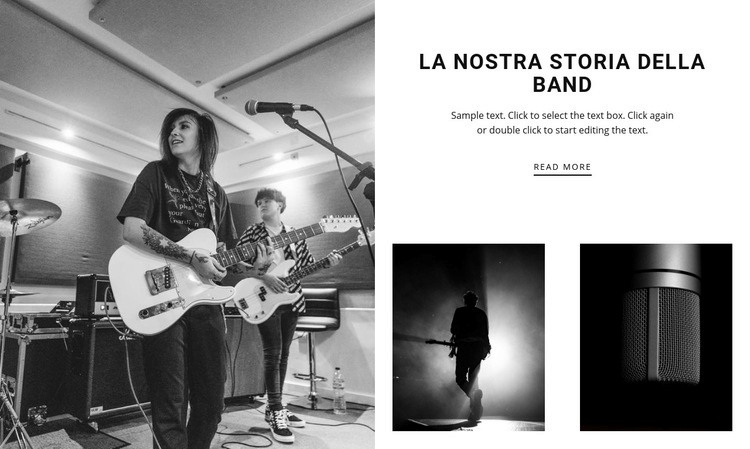 La storia della nostra jazz band Un modello di pagina