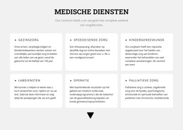 Medische Aanwijzingen - HTML-Paginasjabloon