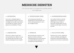 Medische Aanwijzingen - HTML5-Sjablooninspiratie