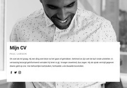 Projectmanager CV - Gebruiksvriendelijke Websitebouwer