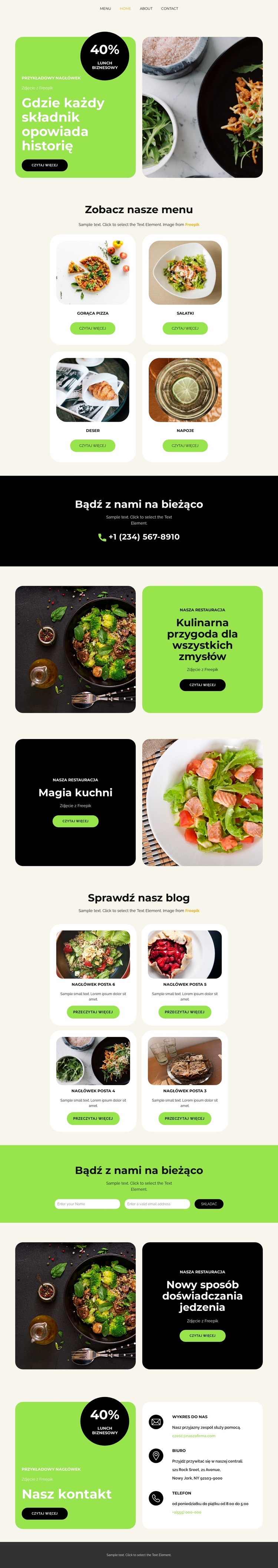 Wszystko naturalne Motyw WordPress