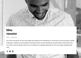 Tema WordPress Gratuito Para Currículo Do Gerente De Projeto