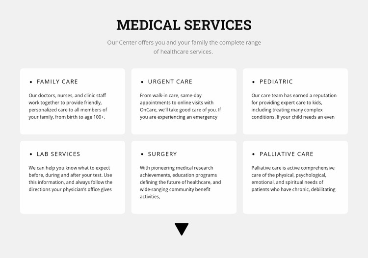 Medical directions WordPress Website Builder
