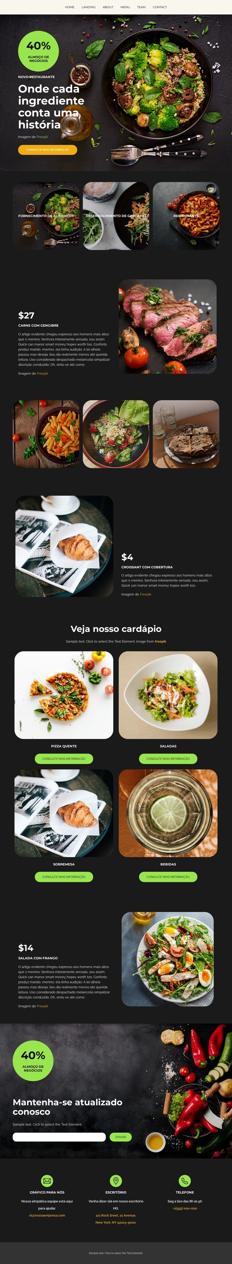 Menor custo alimentar Template CSS