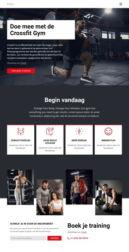 Cross Training Maakt Mensen Beter - HTML-Sjabloon Downloaden