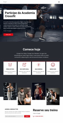 Cross Training Torna As Pessoas Melhores - HTML Designer