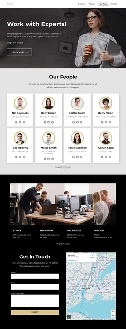 We Are Brand Experience Agency - HTML Web Page Template