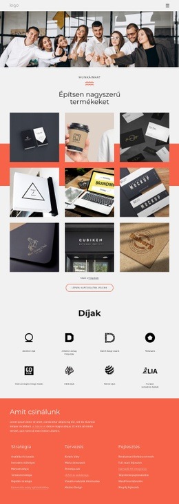 Díjnyertes Márkaépítési Szolgáltatások – Kreatív Többcélú WordPress-Téma