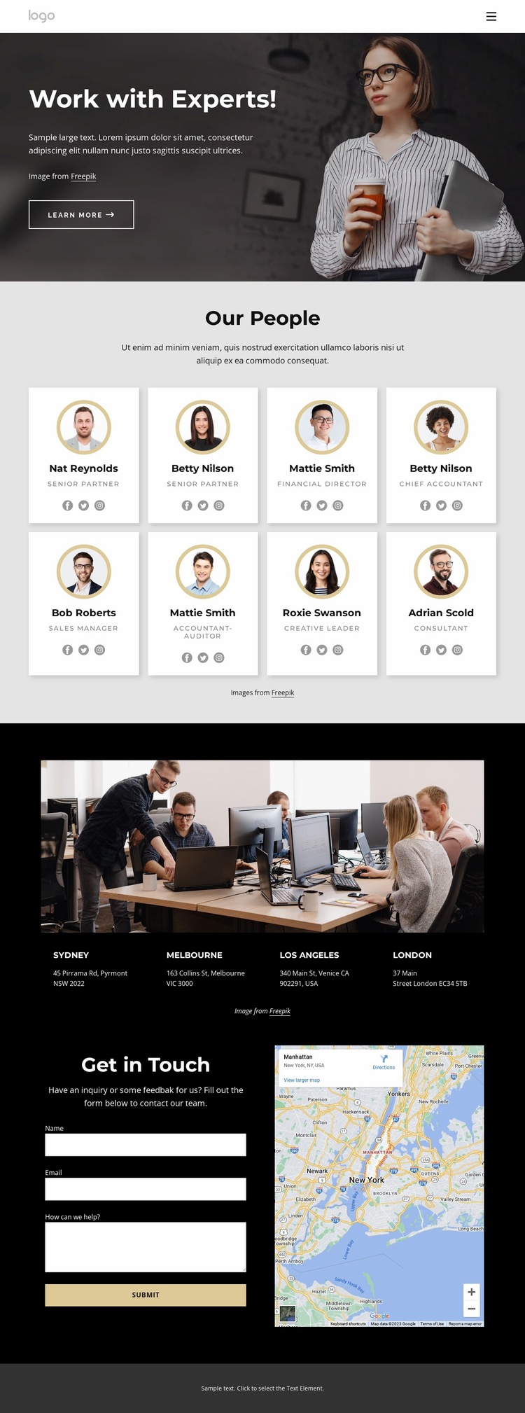 We are brand experience agency Website Builder Templates