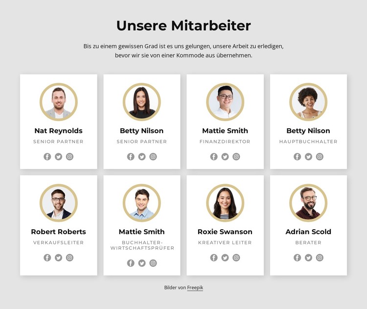 Flexibles und kooperatives Team HTML-Vorlage