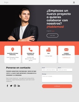 Página De Contacto De La Firma Consultora - HTML Writer