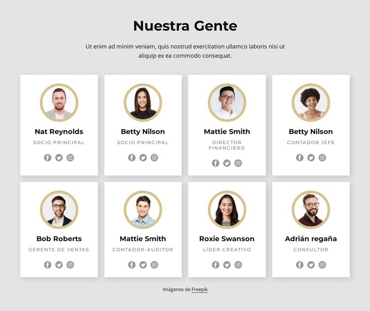 Equipo flexible y colaborativo. Diseño de páginas web