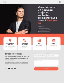 Page De Contact Du Cabinet De Conseil