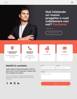 Pagina Di Contatto Della Società Di Consulenza - HTML Writer