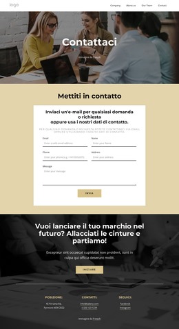 Inviaci Un'E-Mail Con Qualsiasi Domanda - Download Del Modello HTML