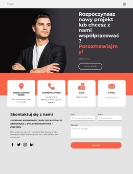 Strona Kontaktowa Firmy Konsultingowej - Responsywny Szablon HTML5