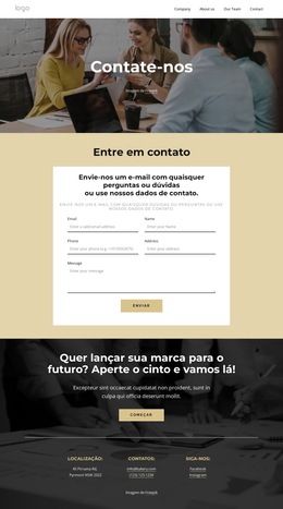 Nos Mande Um Email Caso Apresente Dúvidas - Modelo De Construtor De Sites