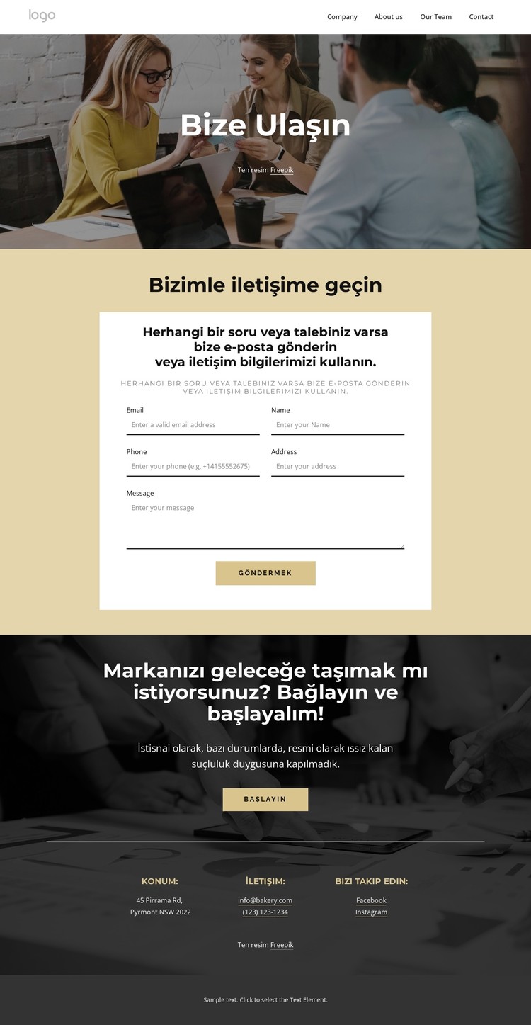 Sorularınız için bize e-posta gönderin CSS Şablonu