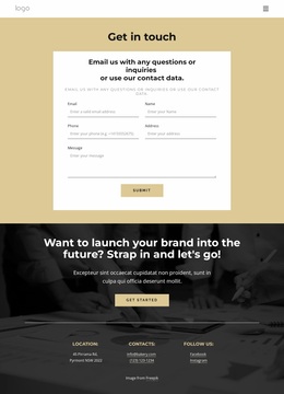 Email Us With Any Questions - Website Design Inspiration