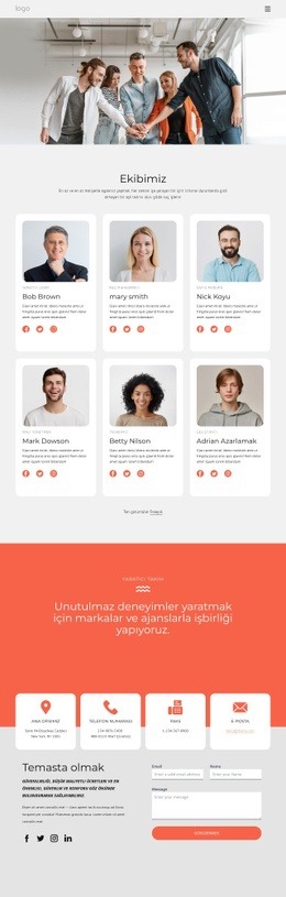 Tasarım Stüdyosu Ekibi Için Ücretsiz Web Tasarımı