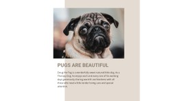 Pugs Are Beautiful Free Template
