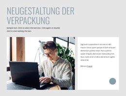 Neugestaltung Der Verpackung Responsive CSS-Vorlage