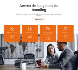 Beneficios De La Agencia De Branding: Plantilla HTML5 Moderna