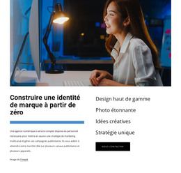 Construire Une Identité De Marque D'Entreprise – Modèle D'Éléments Premium