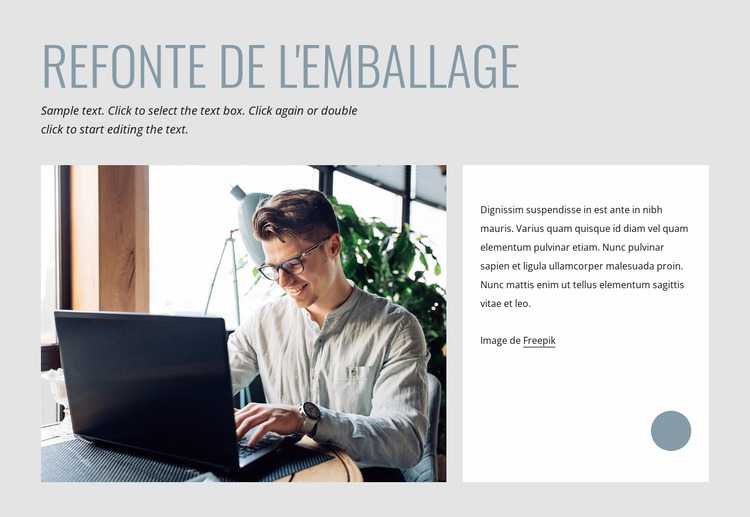 Refonte de l'emballage Modèle Joomla