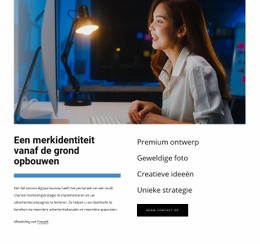 Een Merkidentiteit Opbouwen - Bestemmingspagina Voor E-Commerce