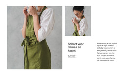 Schort Voor Dames En Heren - HTML-Sjablooncode