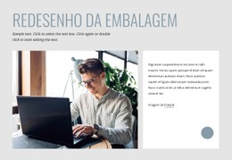 Redesenho Da Embalagem Modelo CSS Responsivo