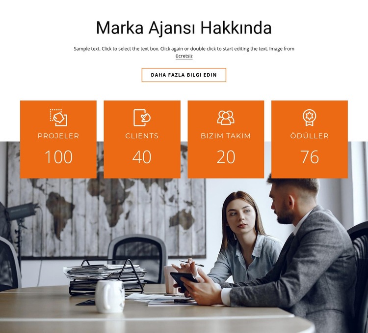 Marka ajansı faydaları HTML5 Şablonu