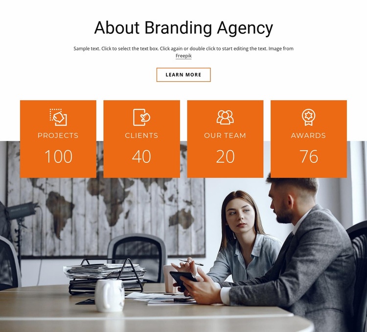 Branding agency benefits Wix Template Alternative