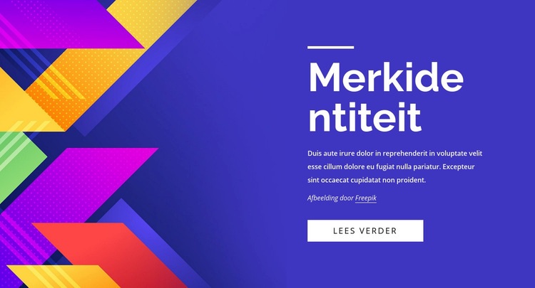 Merkpositionering tot stand brengen Html Website Builder