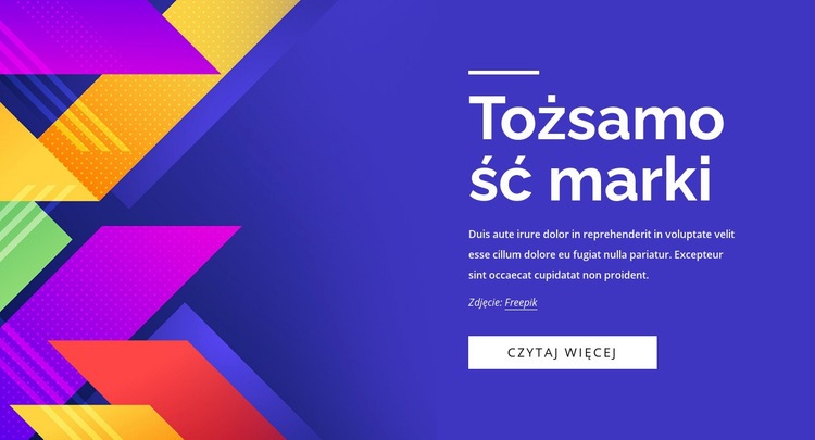 Pozycjonowanie marki Szablon HTML5