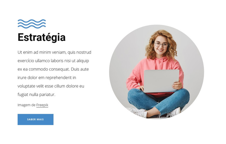 Criação de uma estratégia de marca Modelo HTML