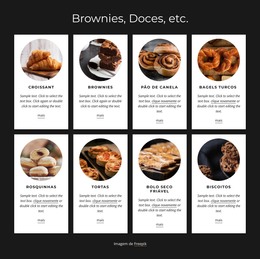 Brownies, Bolos E Etc - Modelo De Página HTML
