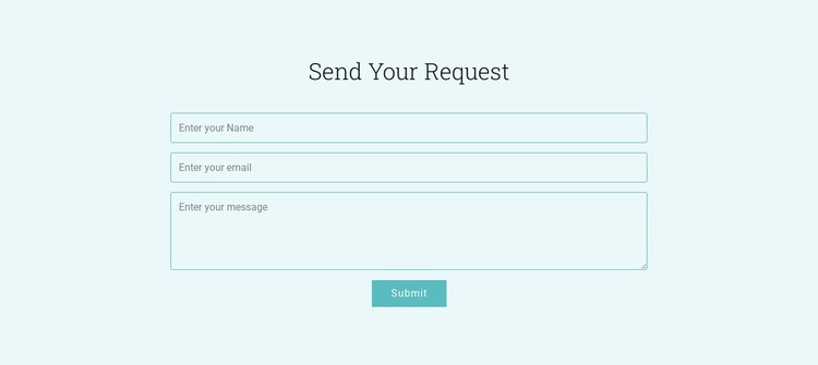 Send Your Request CSS Template