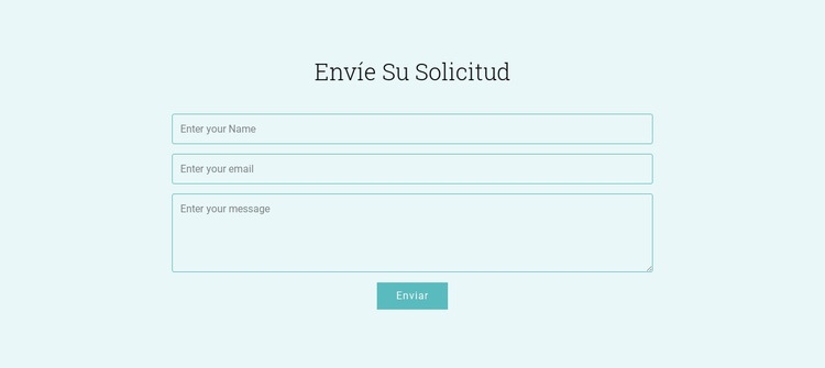 Envíe su solicitud Diseño de páginas web